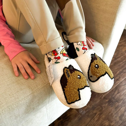 HORSE HEAD EMOJI Hausschuhe - Glam & Gallop