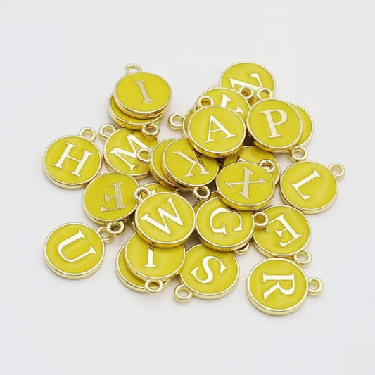 SERIFEN BUCHSTABEN Charm - gelb gold - Glam & Gallop